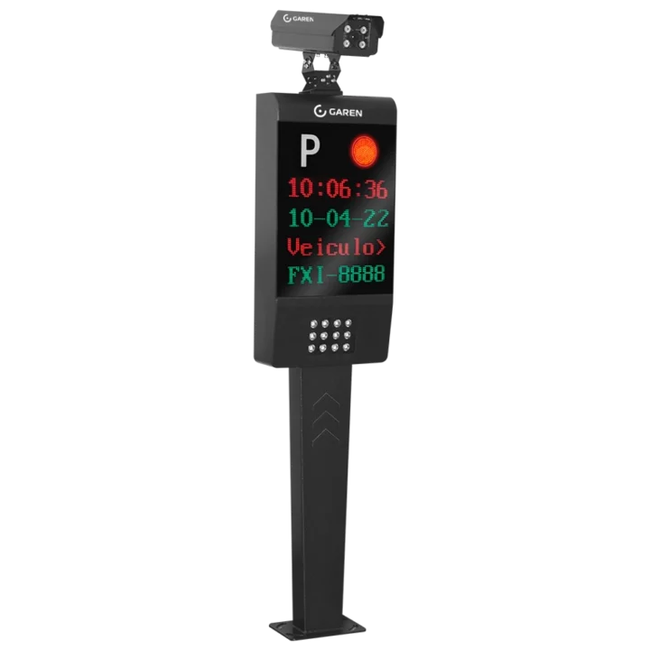 KIT TOTEM SINALIZADOR + CÂMERA LPR