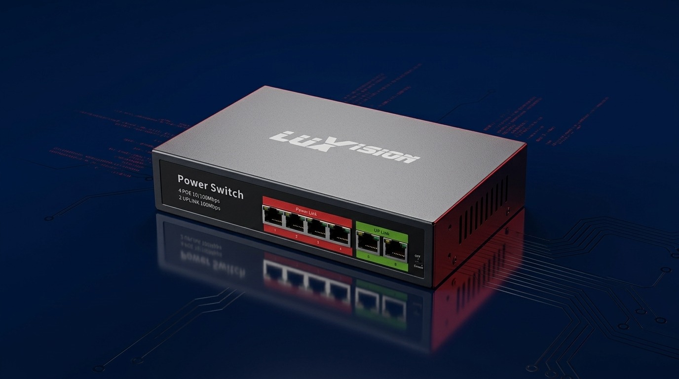 Switch POE 4 Portas — LVTV-STP4