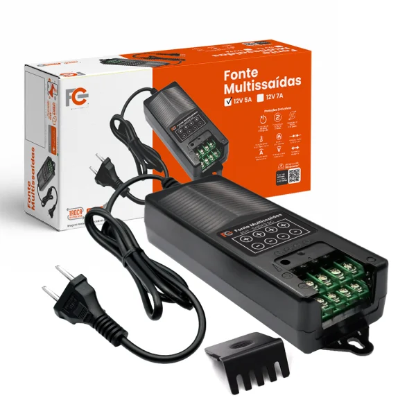 FC1205M4 — Fonte Multissaída 12V 5A