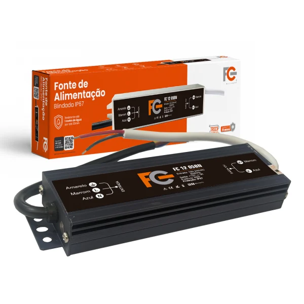 Fonte Blindada 12V 5A 60W IP67