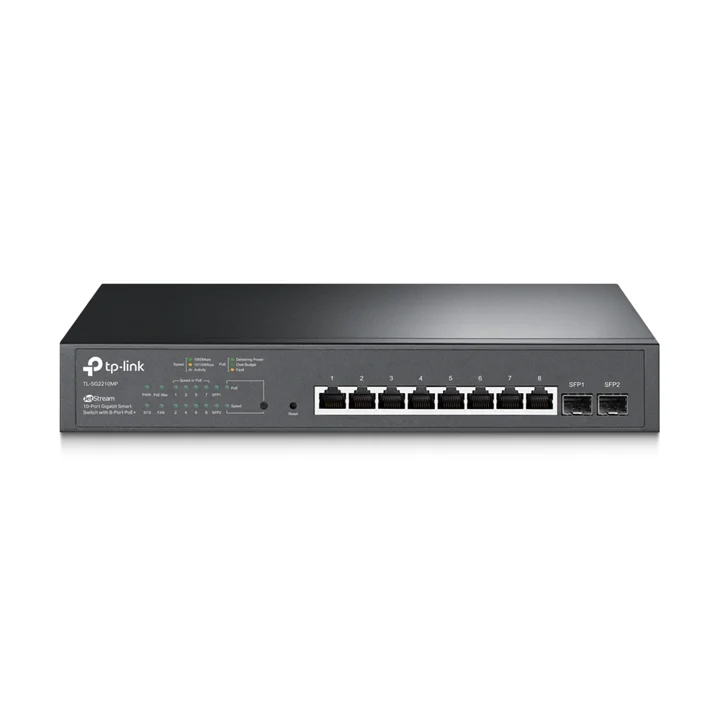 SG2210MP — Switch Smart de 10 Portas com 8 Portas Gigabit PoE+ e 2 Slots SFP